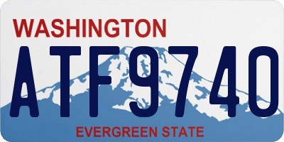 WA license plate ATF9740