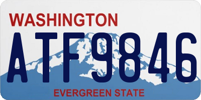 WA license plate ATF9846