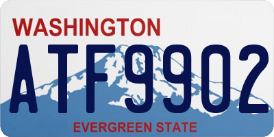 WA license plate ATF9902