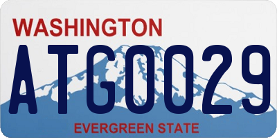WA license plate ATG0029