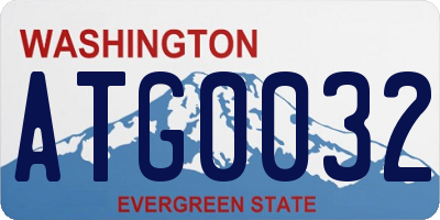 WA license plate ATG0032