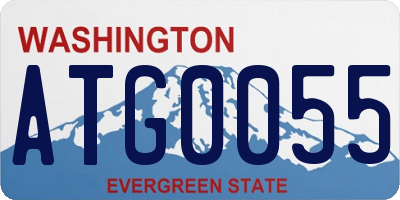 WA license plate ATG0055
