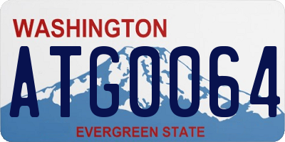 WA license plate ATG0064