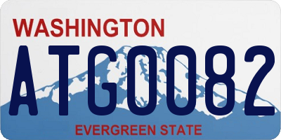 WA license plate ATG0082
