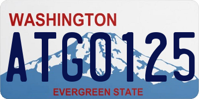 WA license plate ATG0125