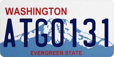 WA license plate ATG0131