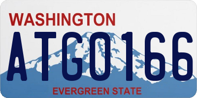 WA license plate ATG0166