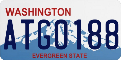 WA license plate ATG0188