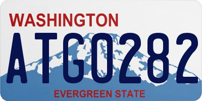 WA license plate ATG0282