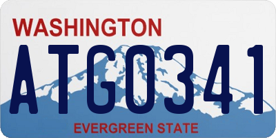WA license plate ATG0341