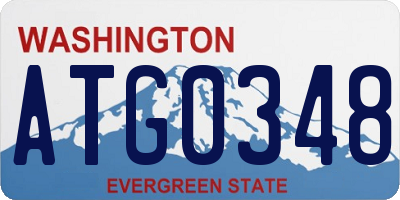 WA license plate ATG0348
