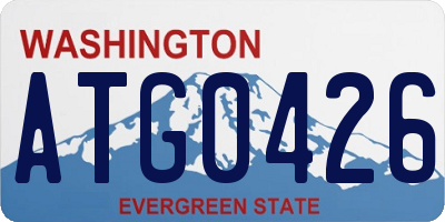 WA license plate ATG0426
