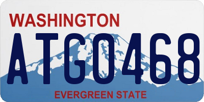 WA license plate ATG0468