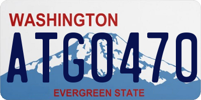 WA license plate ATG0470