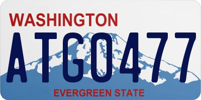 WA license plate ATG0477