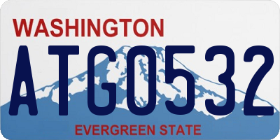 WA license plate ATG0532