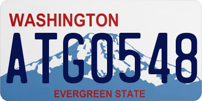 WA license plate ATG0548