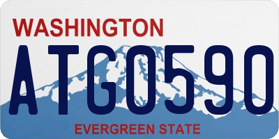 WA license plate ATG0590