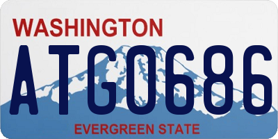 WA license plate ATG0686