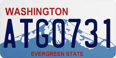 WA license plate ATG0731