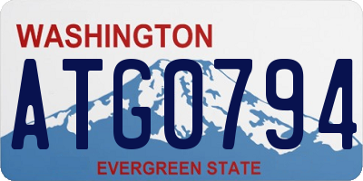 WA license plate ATG0794