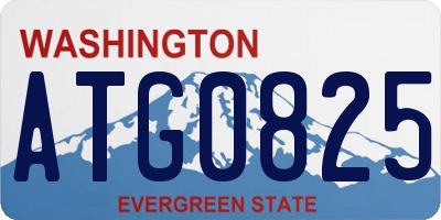 WA license plate ATG0825