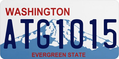 WA license plate ATG1015