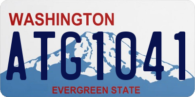 WA license plate ATG1041