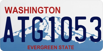 WA license plate ATG1053