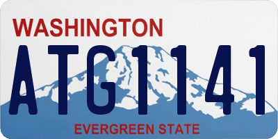 WA license plate ATG1141