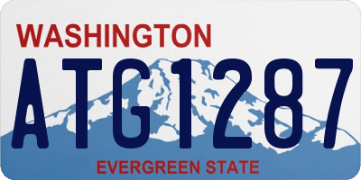 WA license plate ATG1287