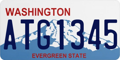 WA license plate ATG1345