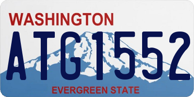 WA license plate ATG1552