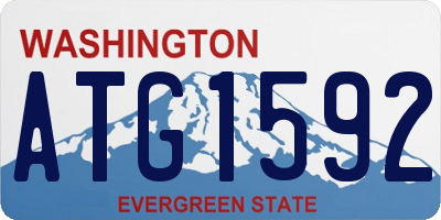 WA license plate ATG1592