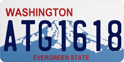 WA license plate ATG1618