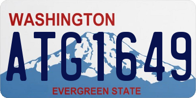 WA license plate ATG1649