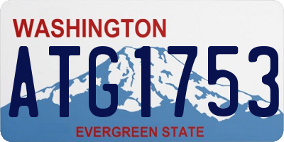 WA license plate ATG1753