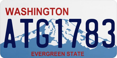 WA license plate ATG1783