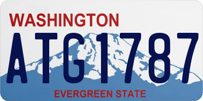 WA license plate ATG1787
