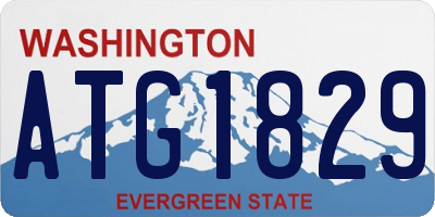 WA license plate ATG1829