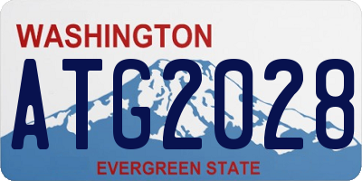 WA license plate ATG2028