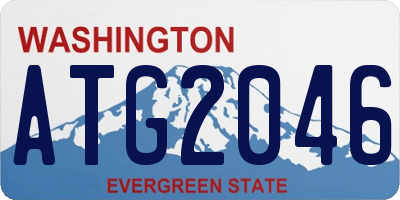 WA license plate ATG2046