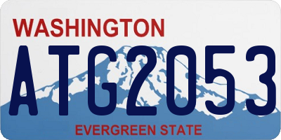 WA license plate ATG2053