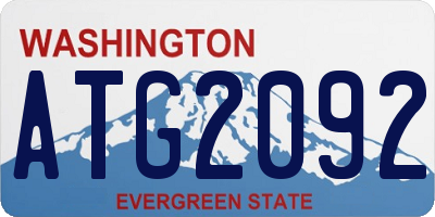 WA license plate ATG2092