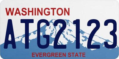 WA license plate ATG2123