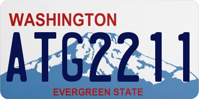 WA license plate ATG2211