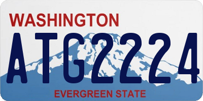 WA license plate ATG2224