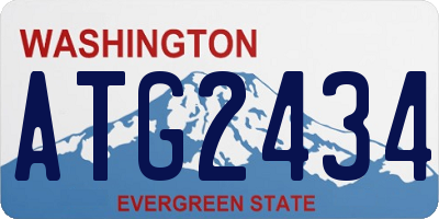 WA license plate ATG2434