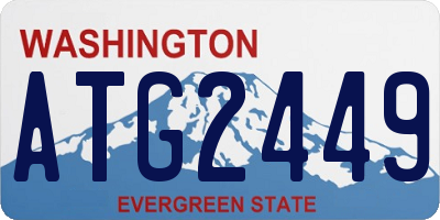 WA license plate ATG2449