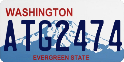 WA license plate ATG2474
